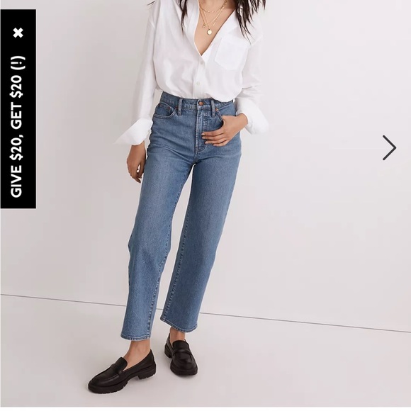 Madewell Denim - Madewell Perfect Vintage Wide Leg Crop Jean in Knoxville Wash